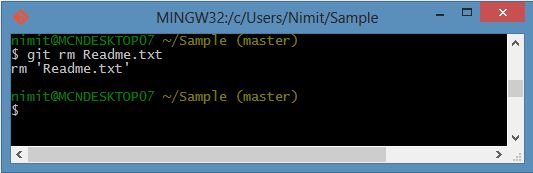 Removing File on Git